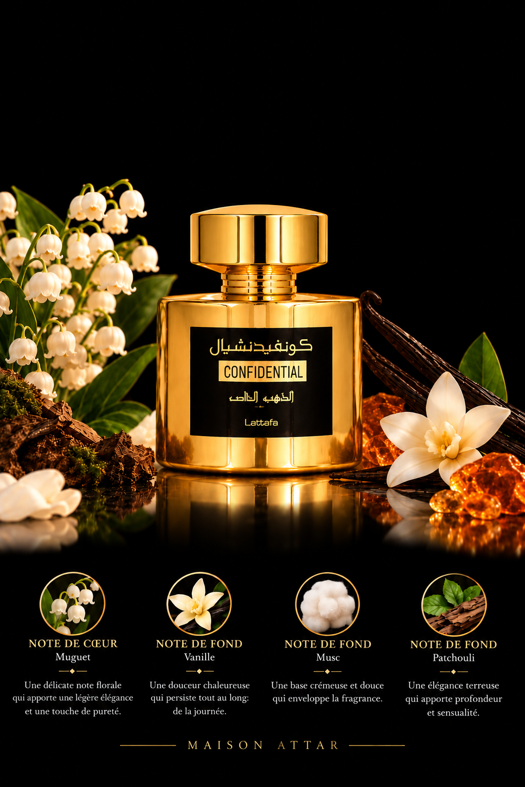 Confidential Private Gold — flacon de parfum